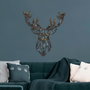 Wallity Deer - 3 Accesorio de Pared de Metal Multicolor